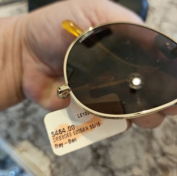 Ray-Ban Chromance Gold Tone Aviators NWT - Picture 3 of 5